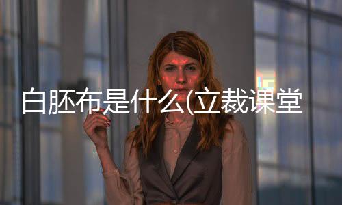 白胚布是什么(立裁课堂:工具、材料和面料特性及术语)