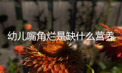 幼儿嘴角烂是缺什么营养吗