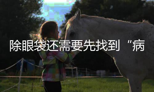 除眼袋还需要先找到“病根”